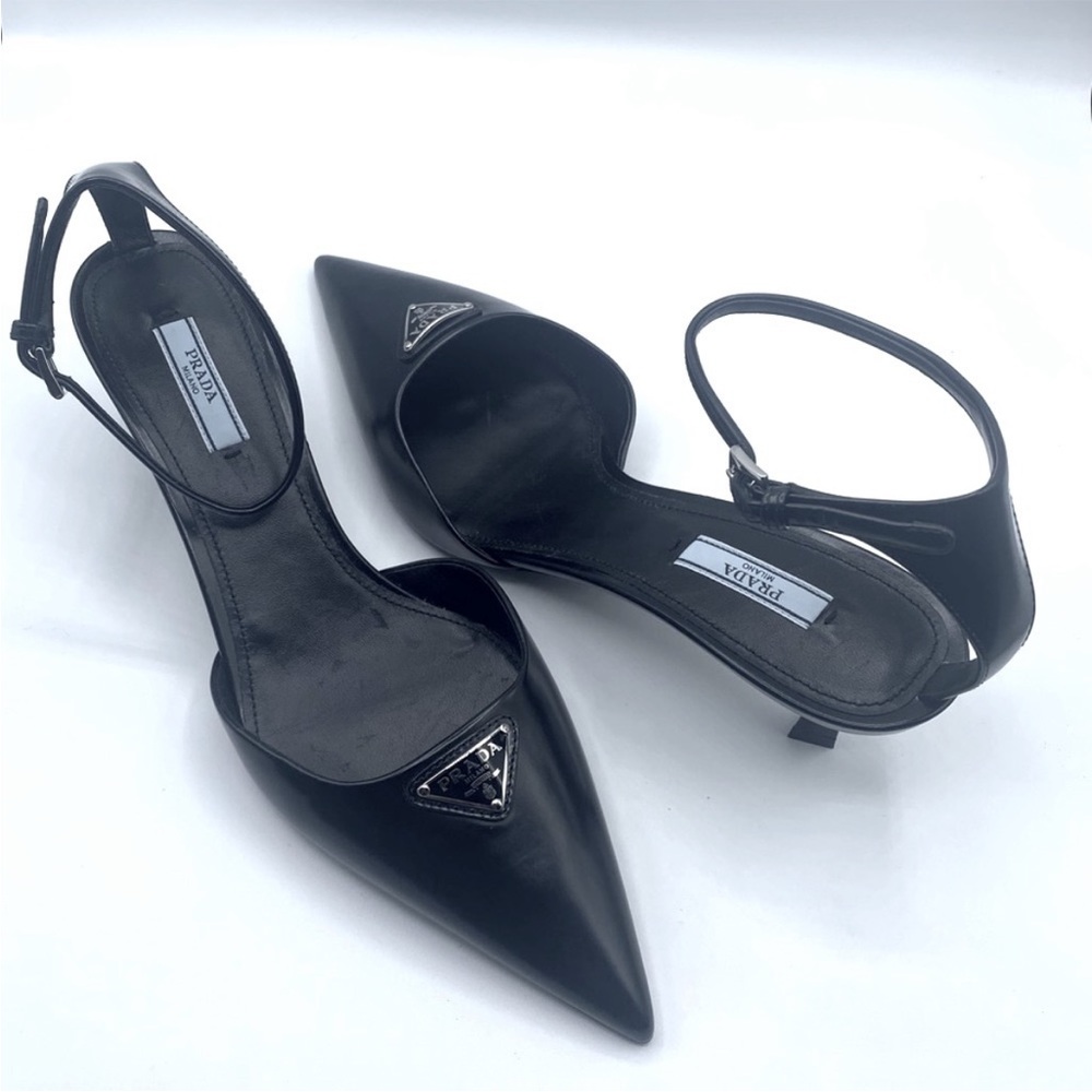 AUTHENTIC NEW PRADA Kitten Heels 40 EUR size NEVER WORN
